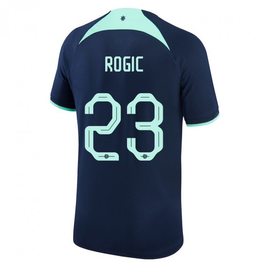 Hombre Camiseta Australia Tom Rogic #23 Azul Oscuro 2ª Equipación 22-24 La Camisa Chile