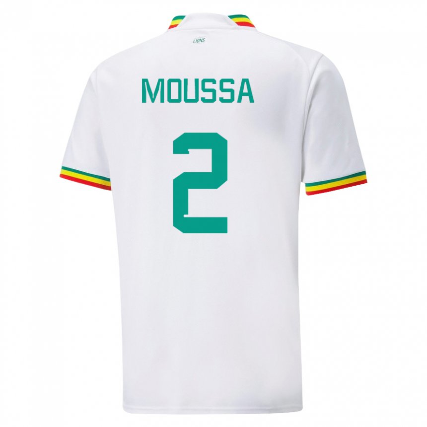 Niño Camiseta Senegal Moussa N Diaye #2 Blanco 1ª Equipación 22-24 La Camisa Chile