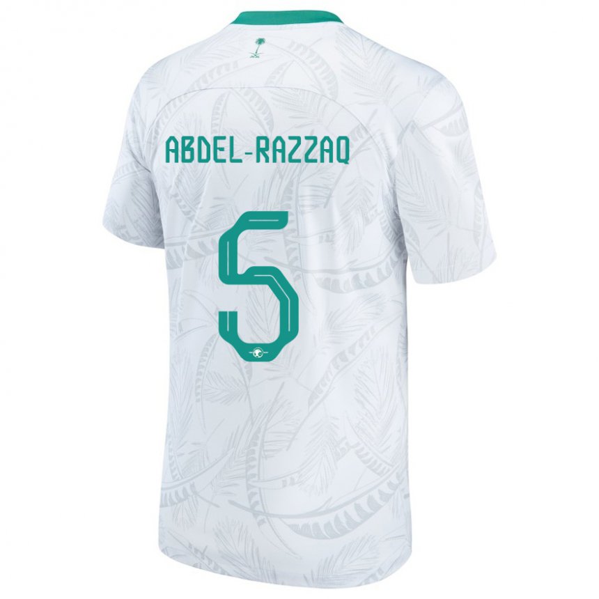 Niño Camiseta Arabia Saudita Lana Abdel Razzaq #5 Blanco 1ª Equipación 22-24 La Camisa Chile