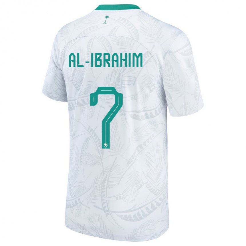 Niño Camiseta Arabia Saudita Noura Al Ibrahim #7 Blanco 1ª Equipación 22-24 La Camisa Chile