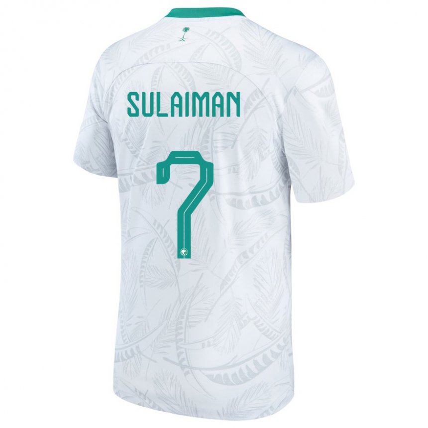 Niño Camiseta Arabia Saudita Mohammed Sulaiman #7 Blanco 1ª Equipación 22-24 La Camisa Chile