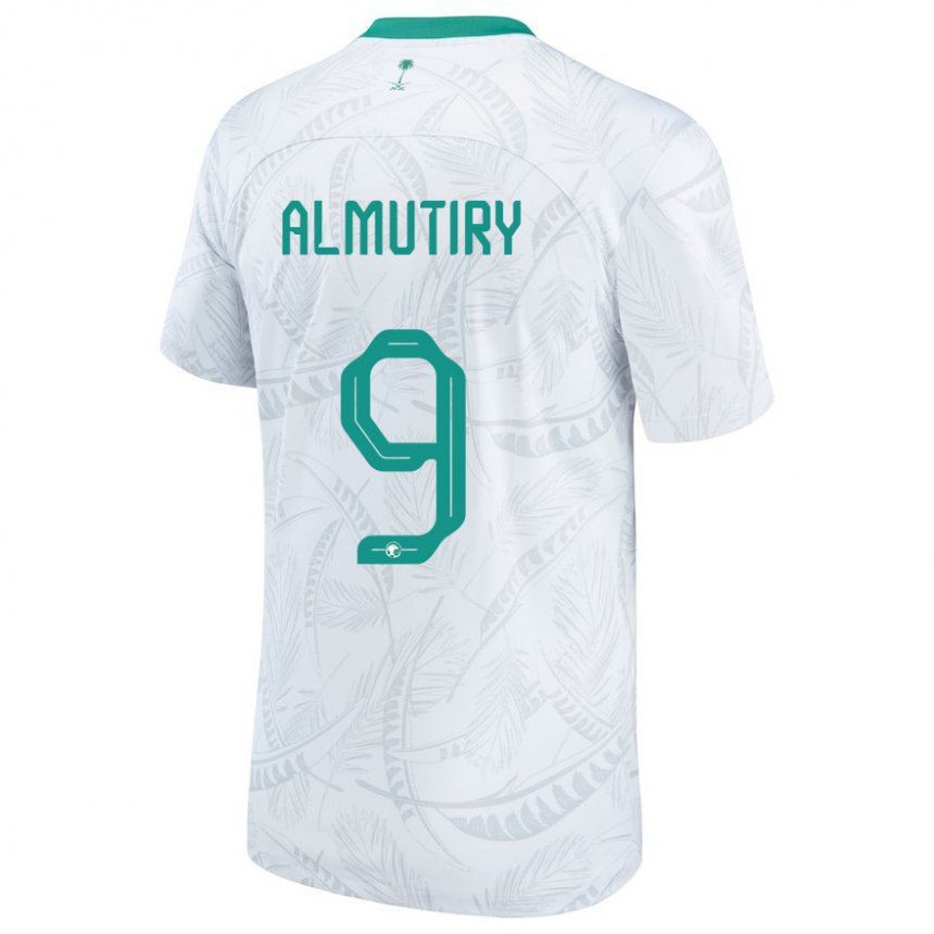 Niño Camiseta Arabia Saudita Saad Almutiry #9 Blanco 1ª Equipación 22-24 La Camisa Chile