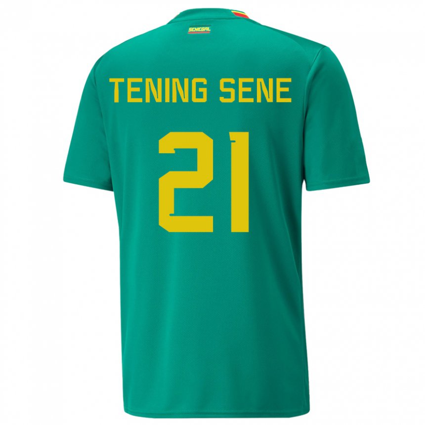 Niño Camiseta Senegal Tening Sene #21 Verde 2ª Equipación 22-24 La Camisa Chile