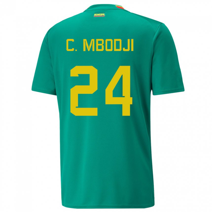 Niño Camiseta Senegal Coumba Sylla Mbodji #24 Verde 2ª Equipación 22-24 La Camisa Chile