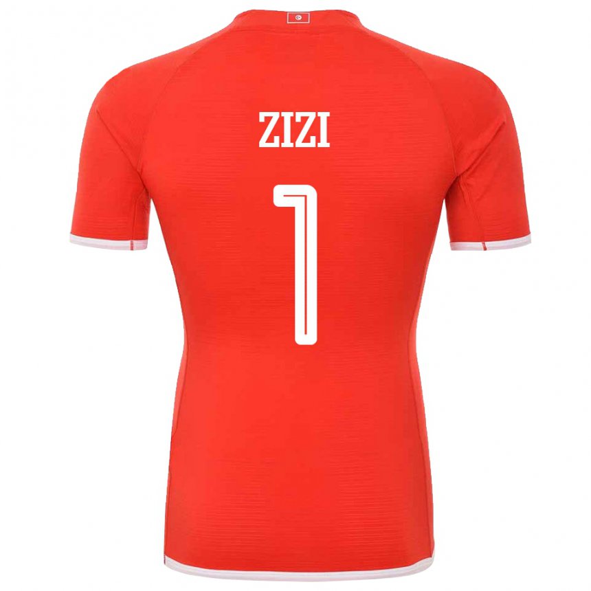 Mujer Camiseta Túnez Nesrine Zizi #1 Rojo 1ª Equipación 22-24 La Camisa Chile