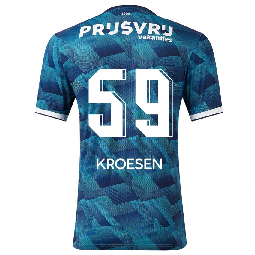 Niño Camiseta Jaimy Kroesen #59 Azul 2ª Equipación 2023/24 La Camisa Chile