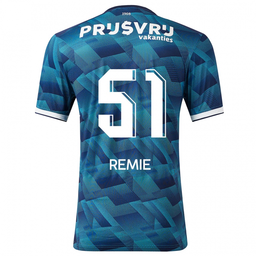 Niño Camiseta Devin Remie #51 Azul 2ª Equipación 2023/24 La Camisa Chile