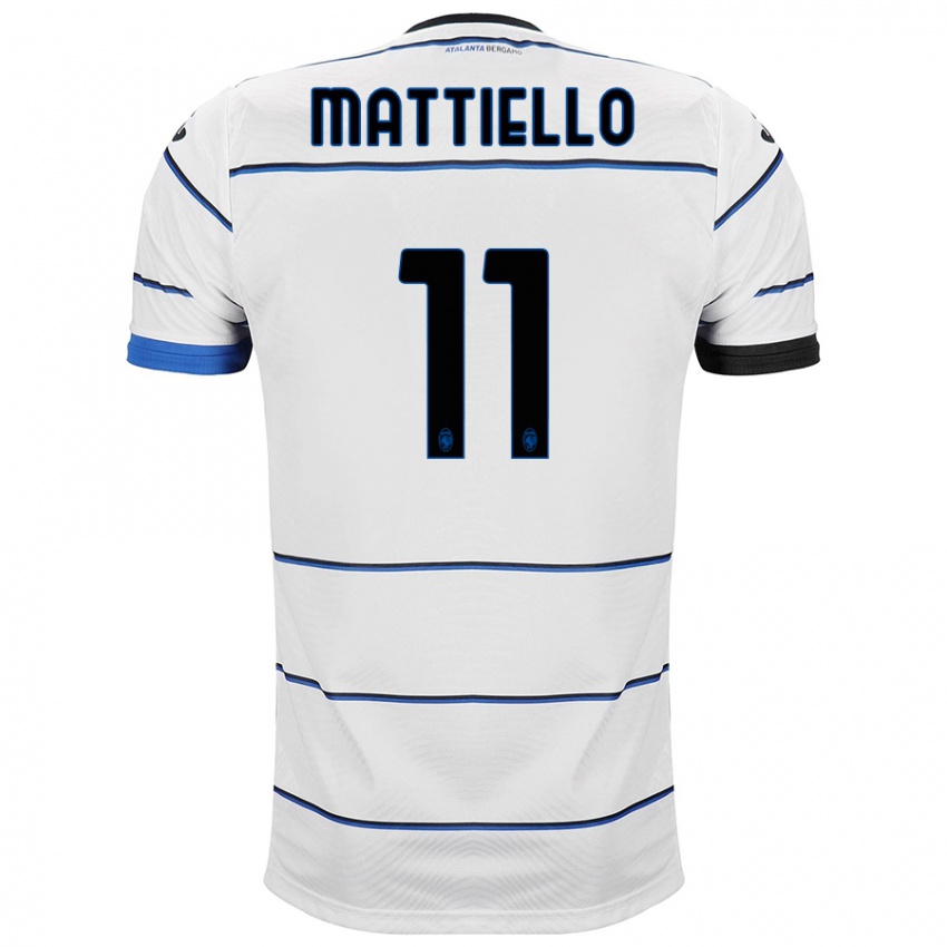 Niño Camiseta Federico Mattiello #11 Blanco 2ª Equipación 2023/24 La Camisa Chile
