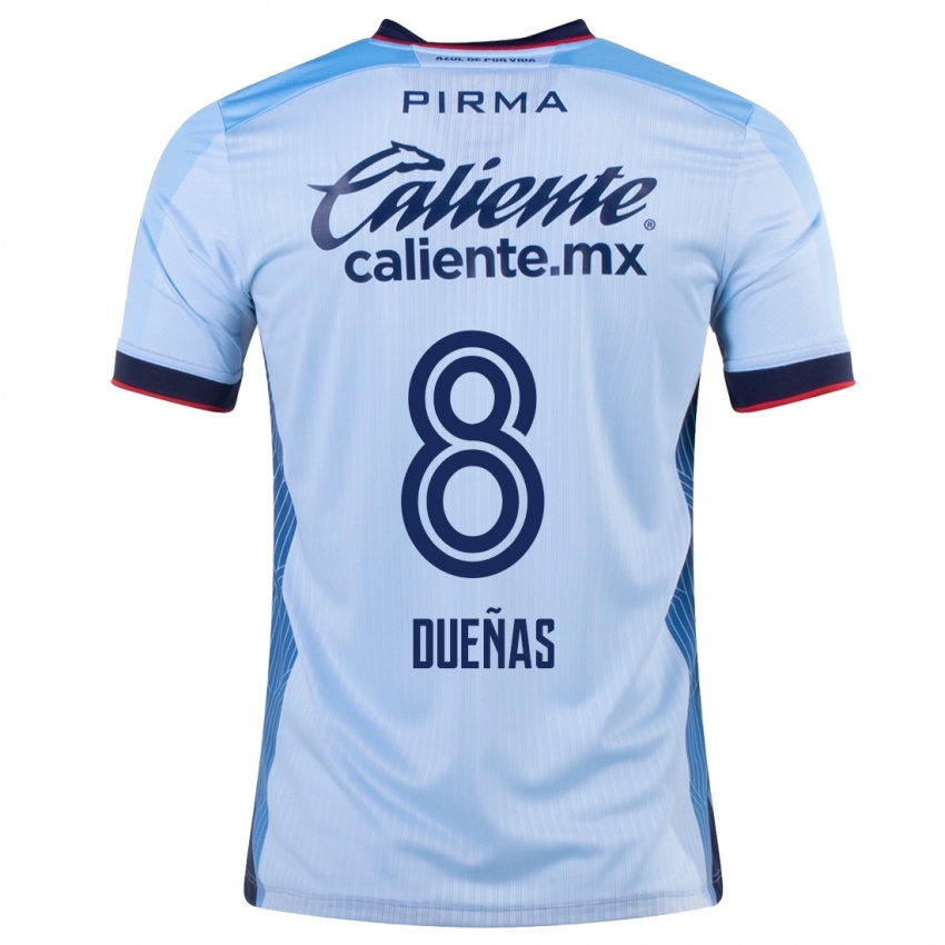 Niño Camiseta Jesus Duenas #8 Cielo Azul 2ª Equipación 2023/24 La Camisa Chile