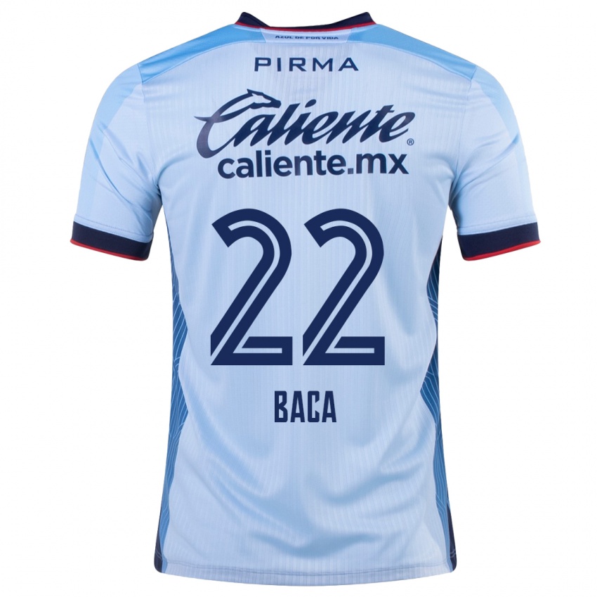 Niño Camiseta Rafael Baca #22 Cielo Azul 2ª Equipación 2023/24 La Camisa Chile