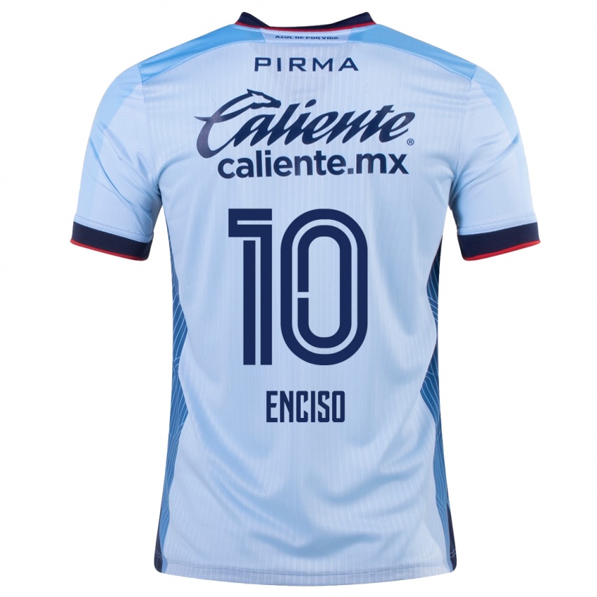 Niño Camiseta Martha Enciso #10 Cielo Azul 2ª Equipación 2023/24 La Camisa Chile