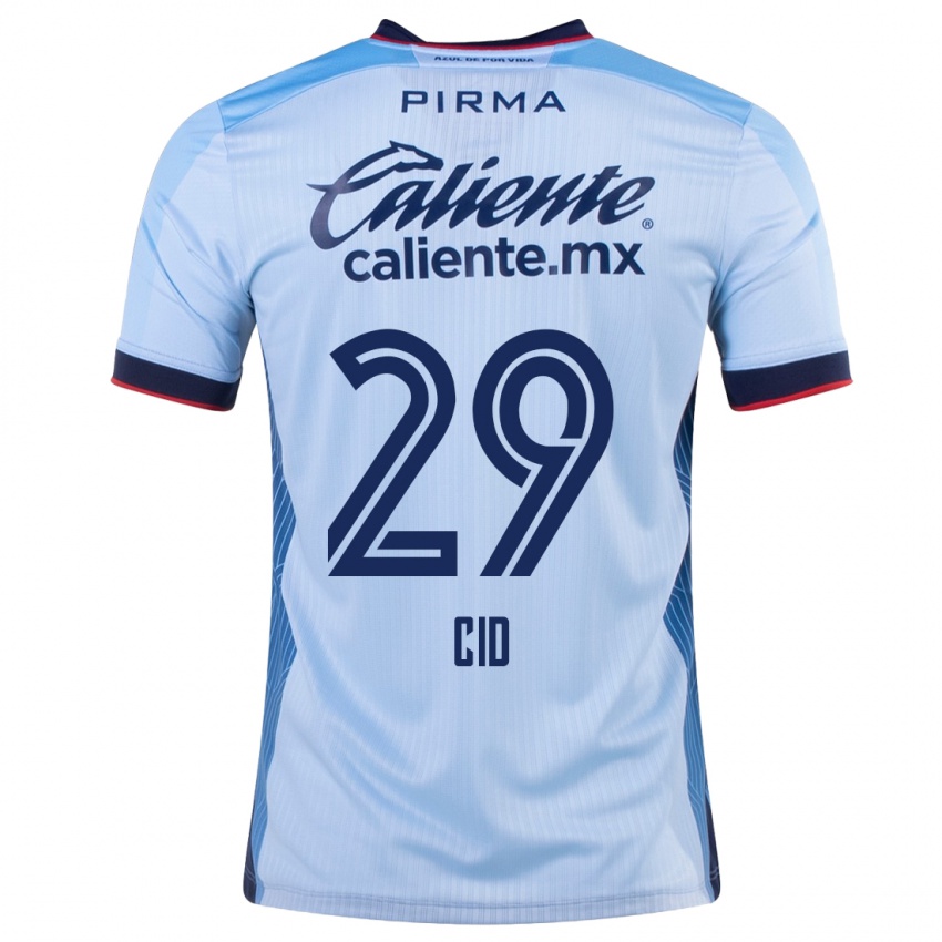 Niño Camiseta Claudia Cid #29 Cielo Azul 2ª Equipación 2023/24 La Camisa Chile