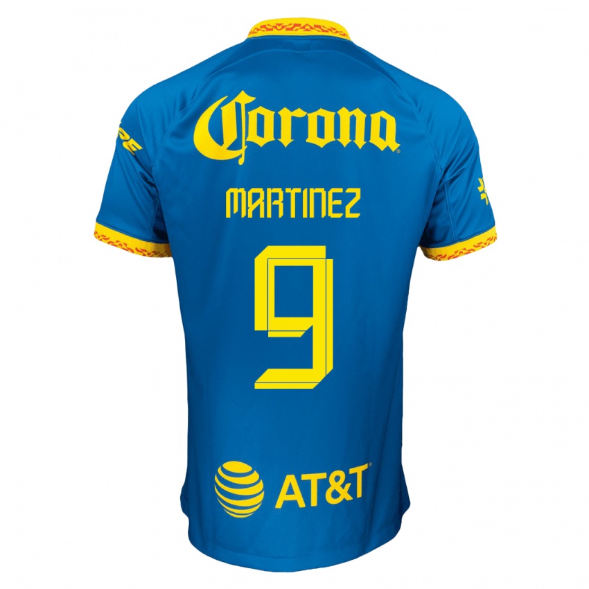 Niño Camiseta Katty Martinez #9 Azul 2ª Equipación 2023/24 La Camisa Chile