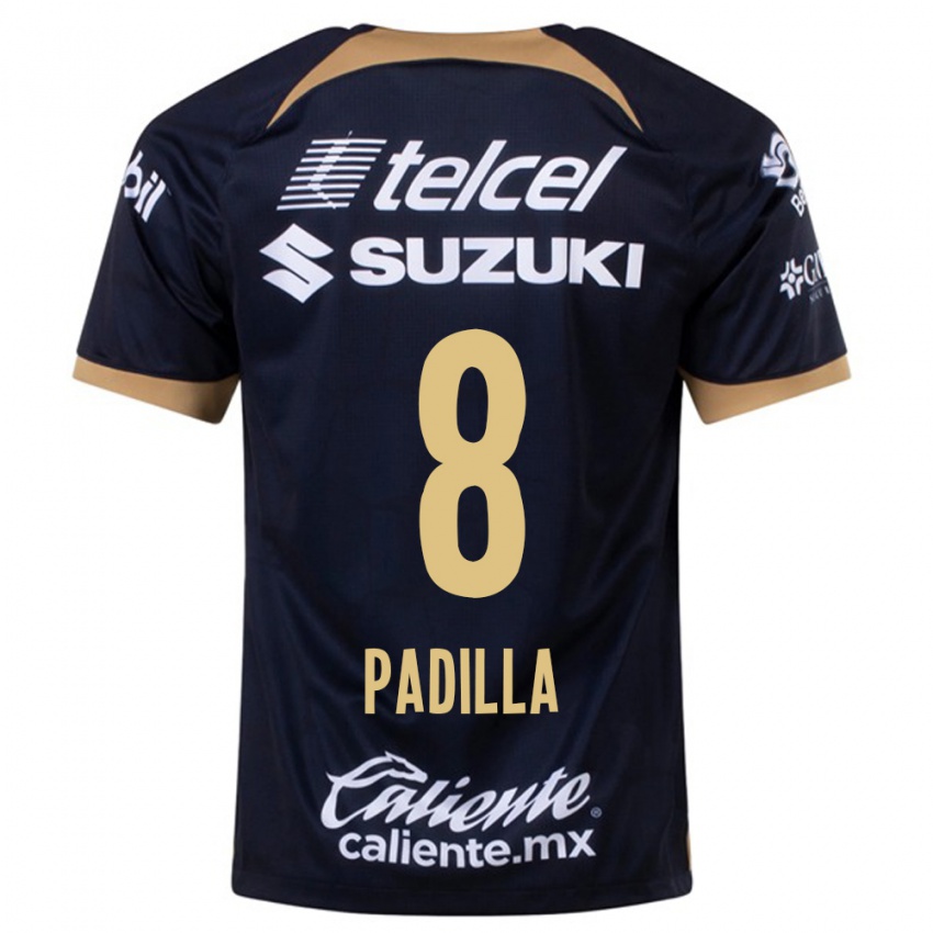 Niño Camiseta Dania Padilla #8 Azul Oscuro 2ª Equipación 2023/24 La Camisa Chile