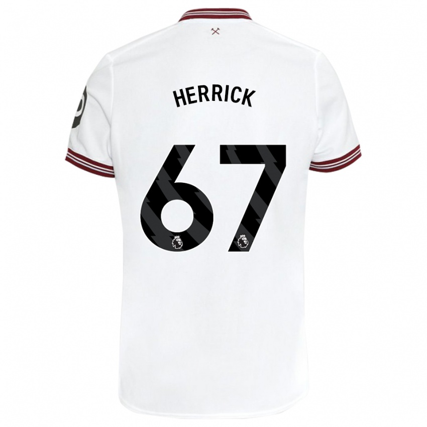 Hombre Camiseta Finlay Herrick #67 Blanco 2ª Equipación 2023/24 La Camisa Chile