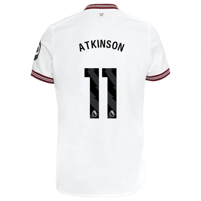 Hombre Camiseta Izzy Atkinson #11 Blanco 2ª Equipación 2023/24 La Camisa Chile
