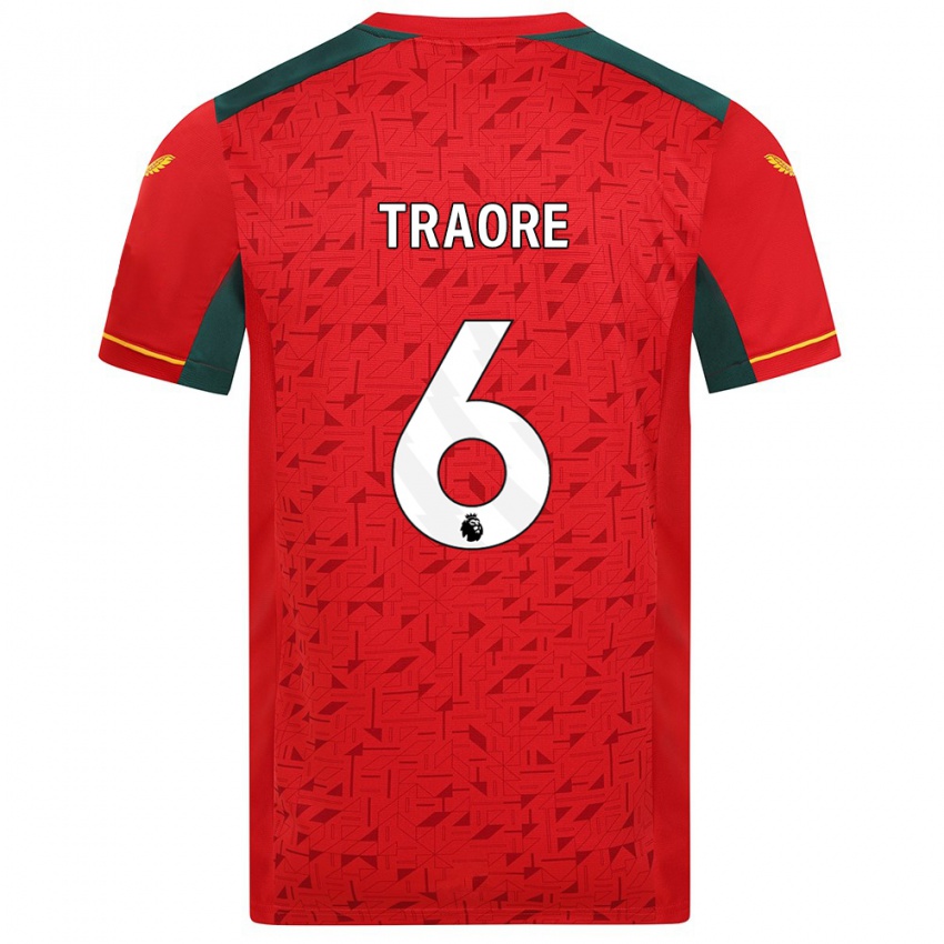 Hombre Camiseta Boubacar Traoré #6 Rojo 2ª Equipación 2023/24 La Camisa Chile
