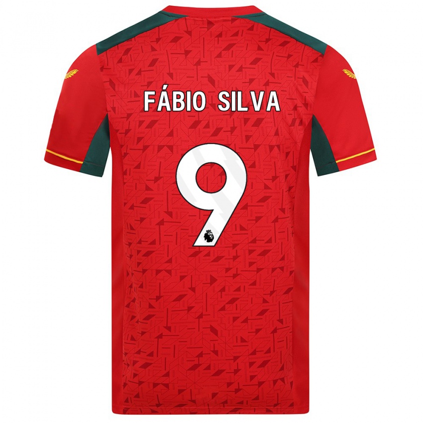Hombre Camiseta Fabio Silva #9 Rojo 2ª Equipación 2023/24 La Camisa Chile