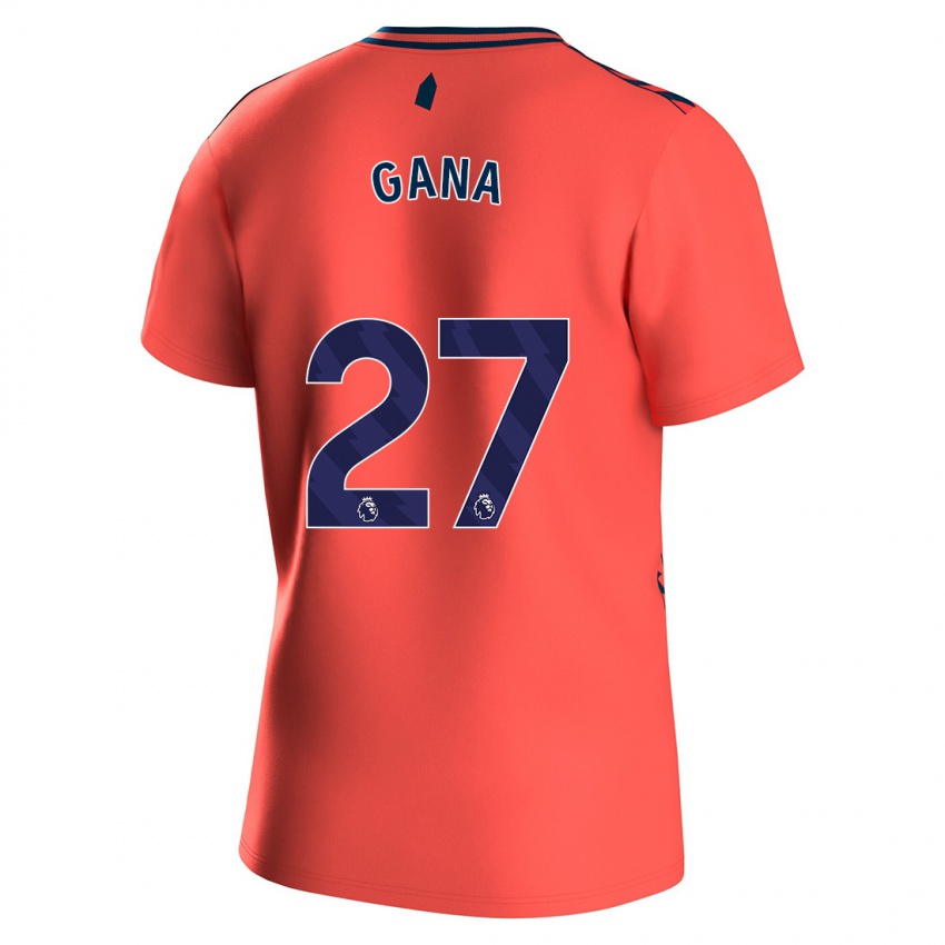 Hombre Camiseta Idrissa Gueye #27 Coralino 2ª Equipación 2023/24 La Camisa Chile