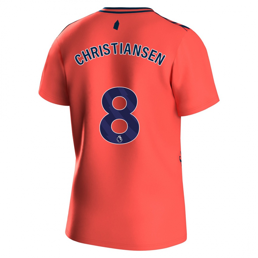 Hombre Camiseta Izzy Christiansen #8 Coralino 2ª Equipación 2023/24 La Camisa Chile
