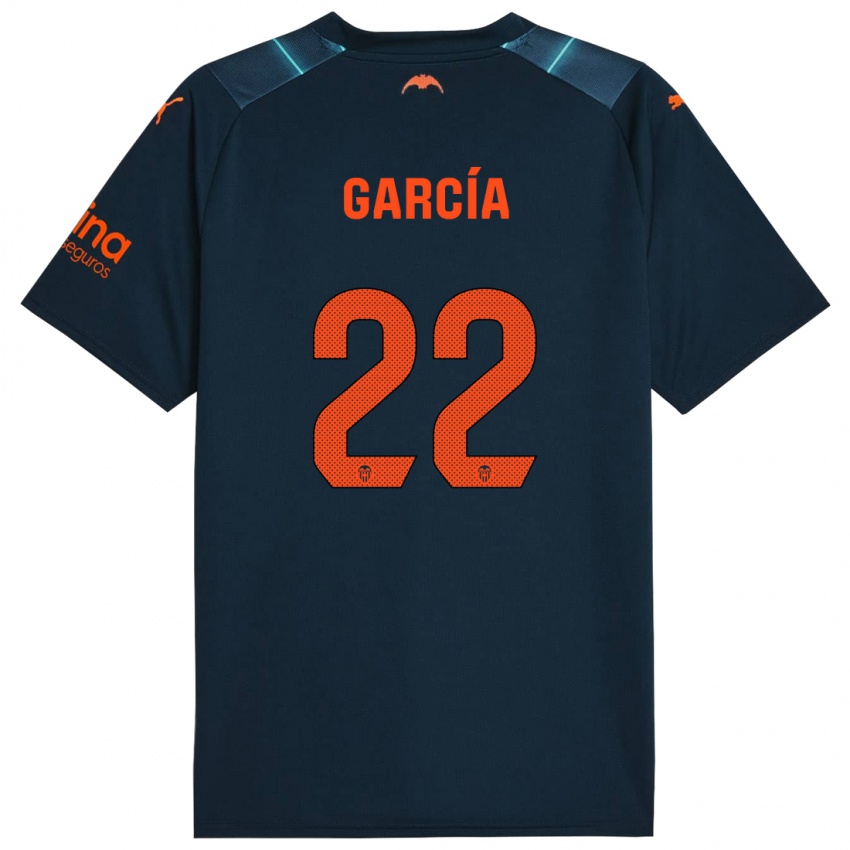 Hombre Camiseta Azael García #22 Azul Marino 2ª Equipación 2023/24 La Camisa Chile