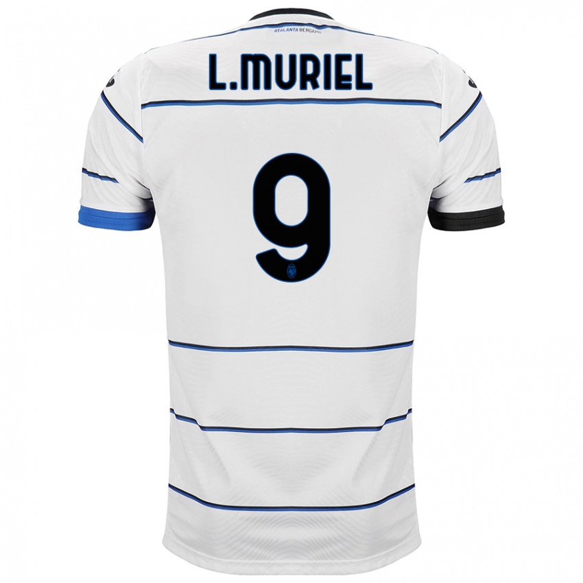 Hombre Camiseta Luis Muriel #9 Blanco 2ª Equipación 2023/24 La Camisa Chile