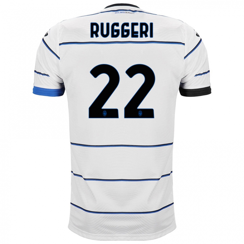 Hombre Camiseta Matteo Ruggeri #22 Blanco 2ª Equipación 2023/24 La Camisa Chile