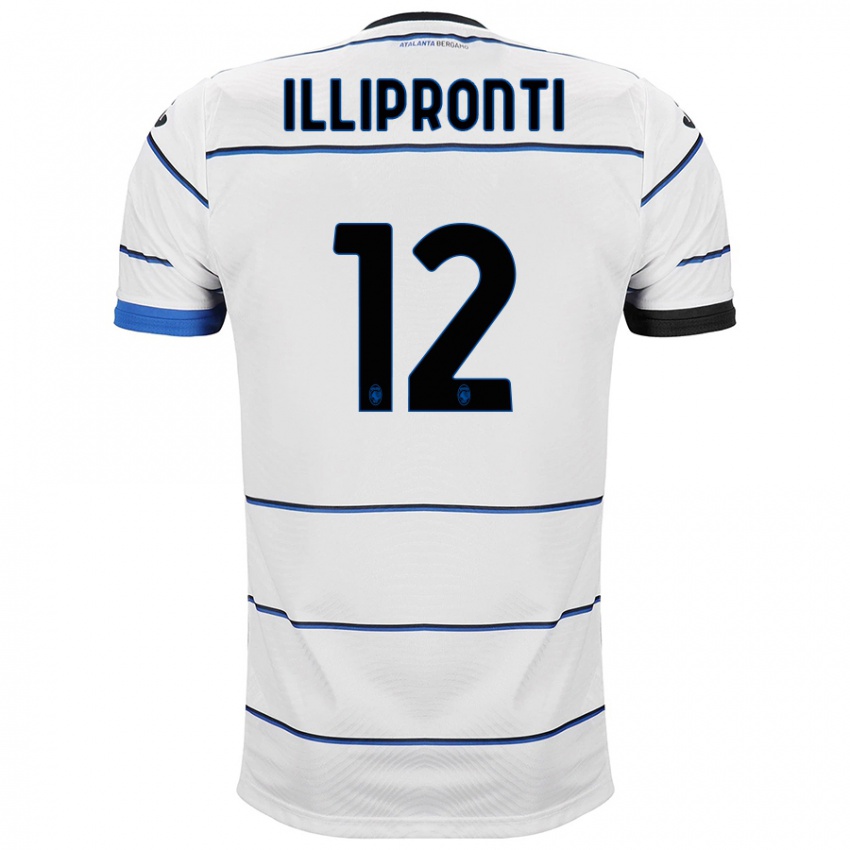 Hombre Camiseta Filippo Illipronti #12 Blanco 2ª Equipación 2023/24 La Camisa Chile