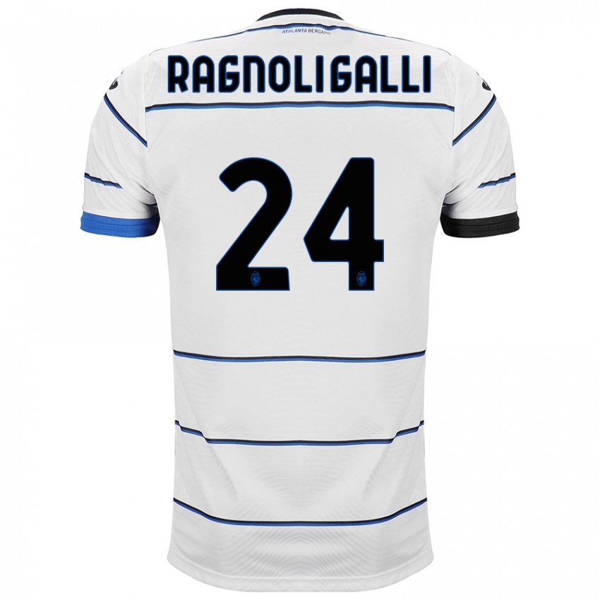 Hombre Camiseta Federico Ragnoli Galli #24 Blanco 2ª Equipación 2023/24 La Camisa Chile