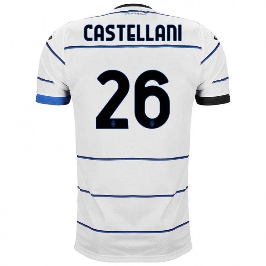 Hombre Camiseta Eleonora Castellani #26 Blanco 2ª Equipación 2023/24 La Camisa Chile