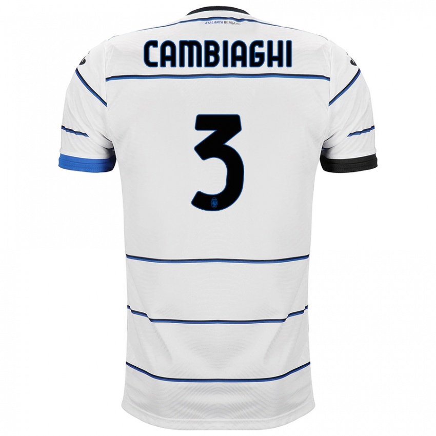 Hombre Camiseta Michela Cambiaghi #3 Blanco 2ª Equipación 2023/24 La Camisa Chile