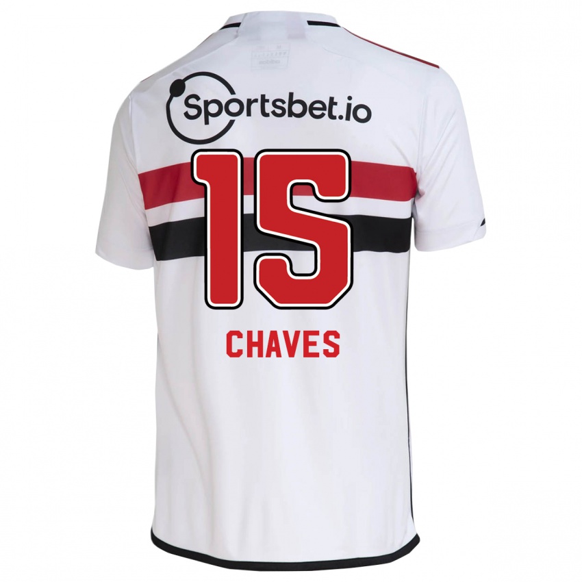 Niño Camiseta Carol Chaves #15 Blanco 1ª Equipación 2023/24 La Camisa Chile