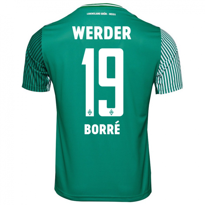Niño Camiseta Rafael Borré #19 Verde 1ª Equipación 2023/24 La Camisa Chile