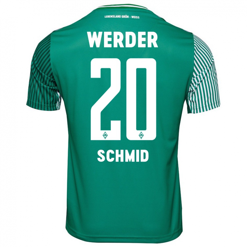 Niño Camiseta Romano Schmid #20 Verde 1ª Equipación 2023/24 La Camisa Chile