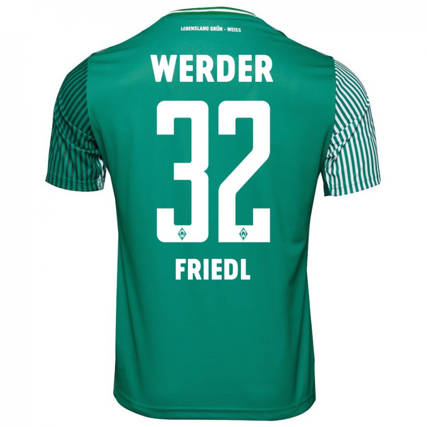 Niño Camiseta Marco Friedl #32 Verde 1ª Equipación 2023/24 La Camisa Chile