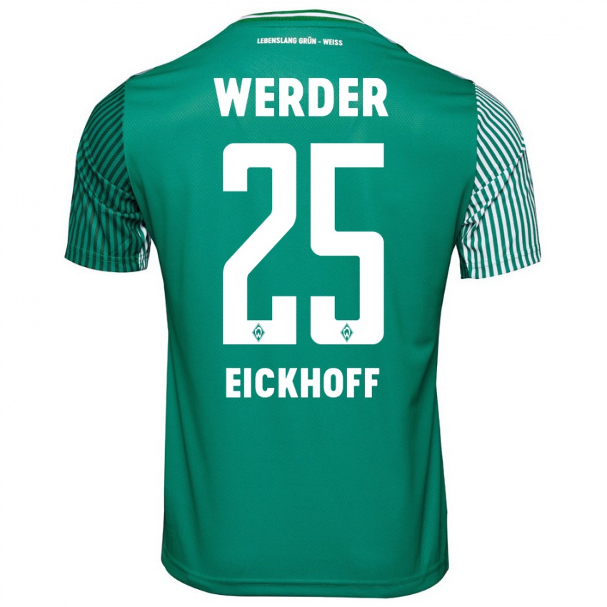 Niño Camiseta Mika Eickhoff #25 Verde 1ª Equipación 2023/24 La Camisa Chile