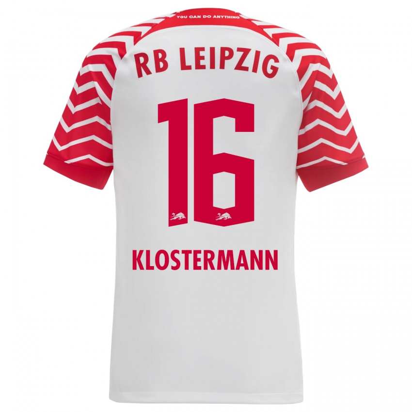 Niño Camiseta Lukas Klostermann #16 Blanco 1ª Equipación 2023/24 La Camisa Chile