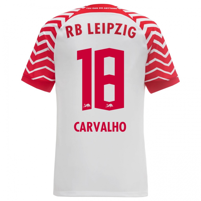 Niño Camiseta Fabio Carvalho #18 Blanco 1ª Equipación 2023/24 La Camisa Chile