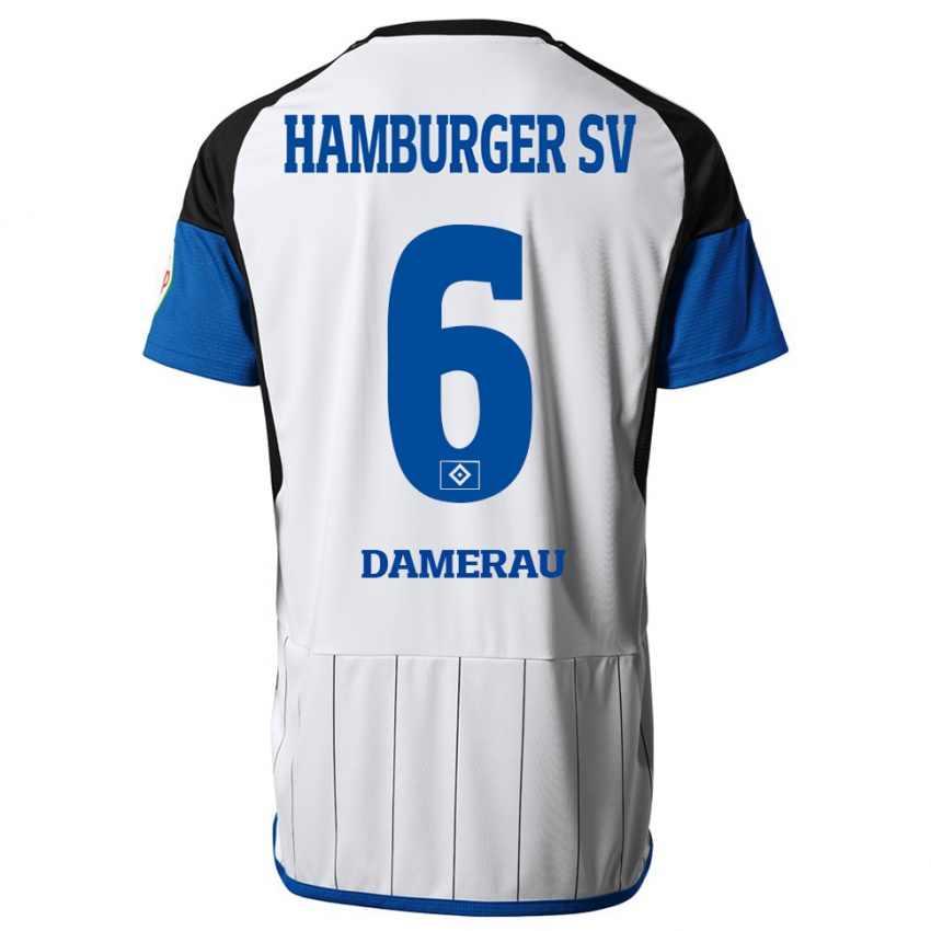 Niño Camiseta Alexander Werner Damerau #6 Blanco 1ª Equipación 2023/24 La Camisa Chile