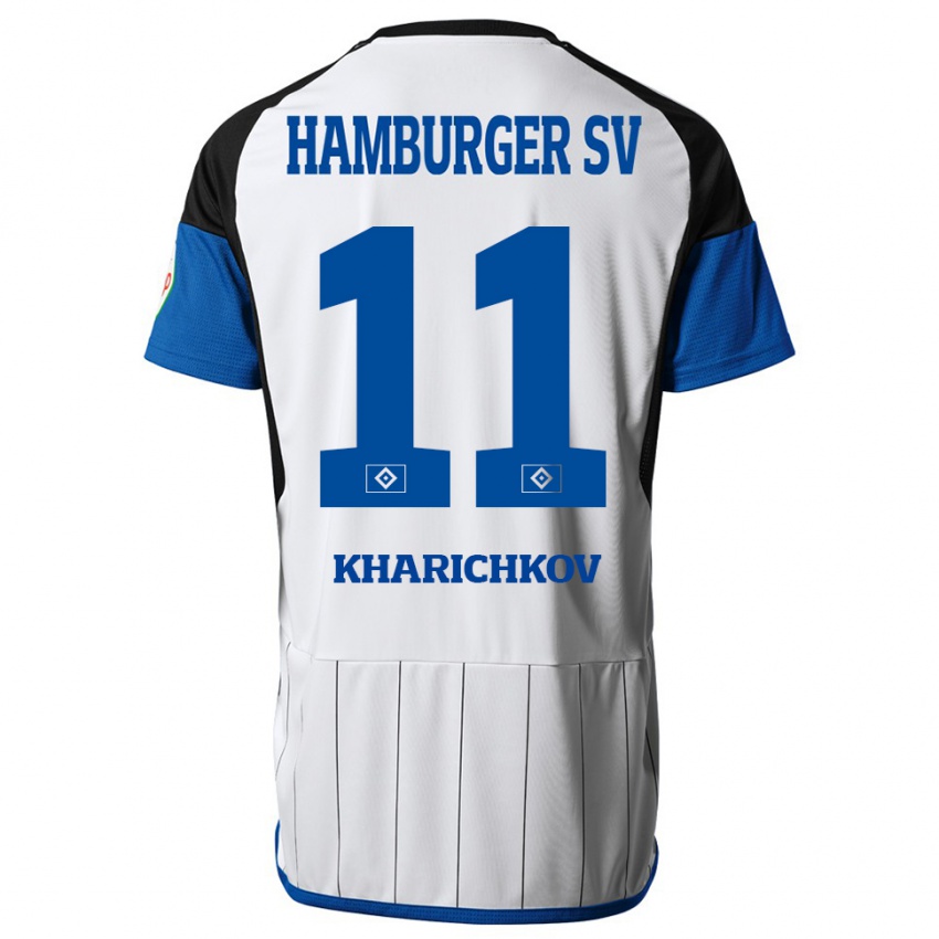 Niño Camiseta Valentyn Kharichkov #11 Blanco 1ª Equipación 2023/24 La Camisa Chile