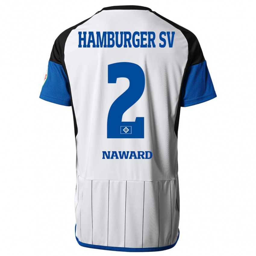 Niño Camiseta Lela-Celin Naward #2 Blanco 1ª Equipación 2023/24 La Camisa Chile