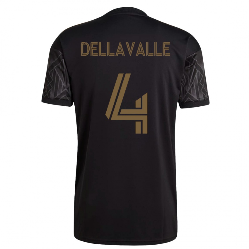 Niño Camiseta Lorenzo Dellavalle #4 Negro 1ª Equipación 2023/24 La Camisa Chile