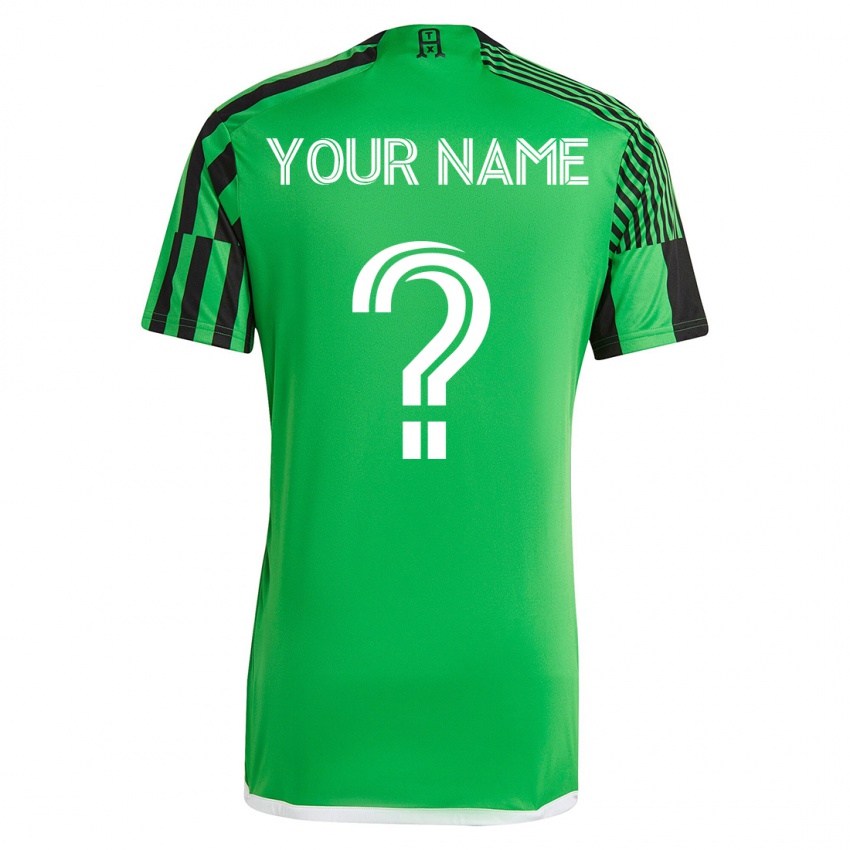 Niño Camiseta Su Nombre #0 Verde Negro 1ª Equipación 2023/24 La Camisa Chile