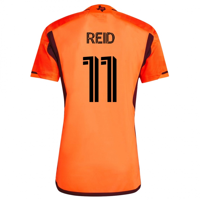 Niño Camiseta Isaiah Reid #11 Naranja 1ª Equipación 2023/24 La Camisa Chile