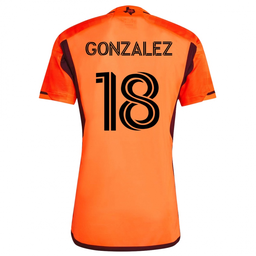 Niño Camiseta Diego Gonzalez #18 Naranja 1ª Equipación 2023/24 La Camisa Chile