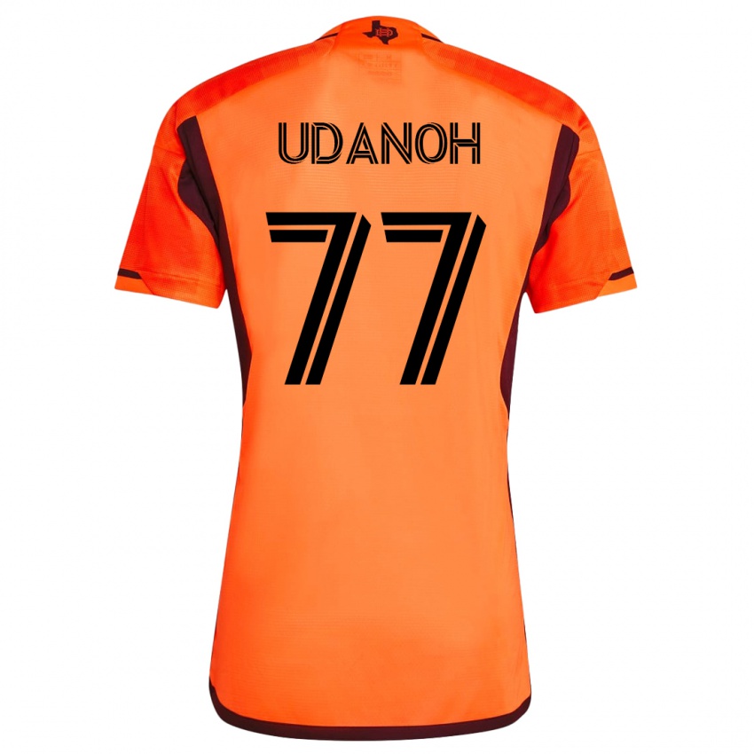Niño Camiseta Iffy Udanoh #77 Naranja 1ª Equipación 2023/24 La Camisa Chile