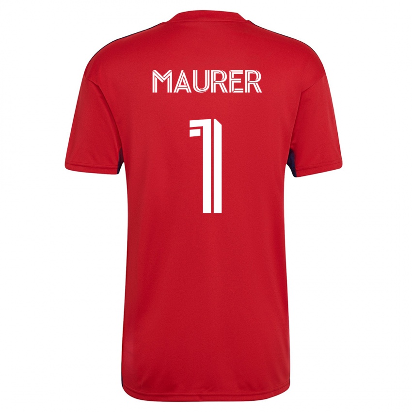 Niño Camiseta Jimmy Maurer #1 Rojo 1ª Equipación 2023/24 La Camisa Chile