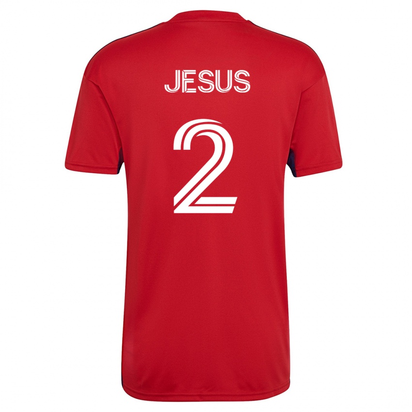 Niño Camiseta Geovane Jesus #2 Rojo 1ª Equipación 2023/24 La Camisa Chile