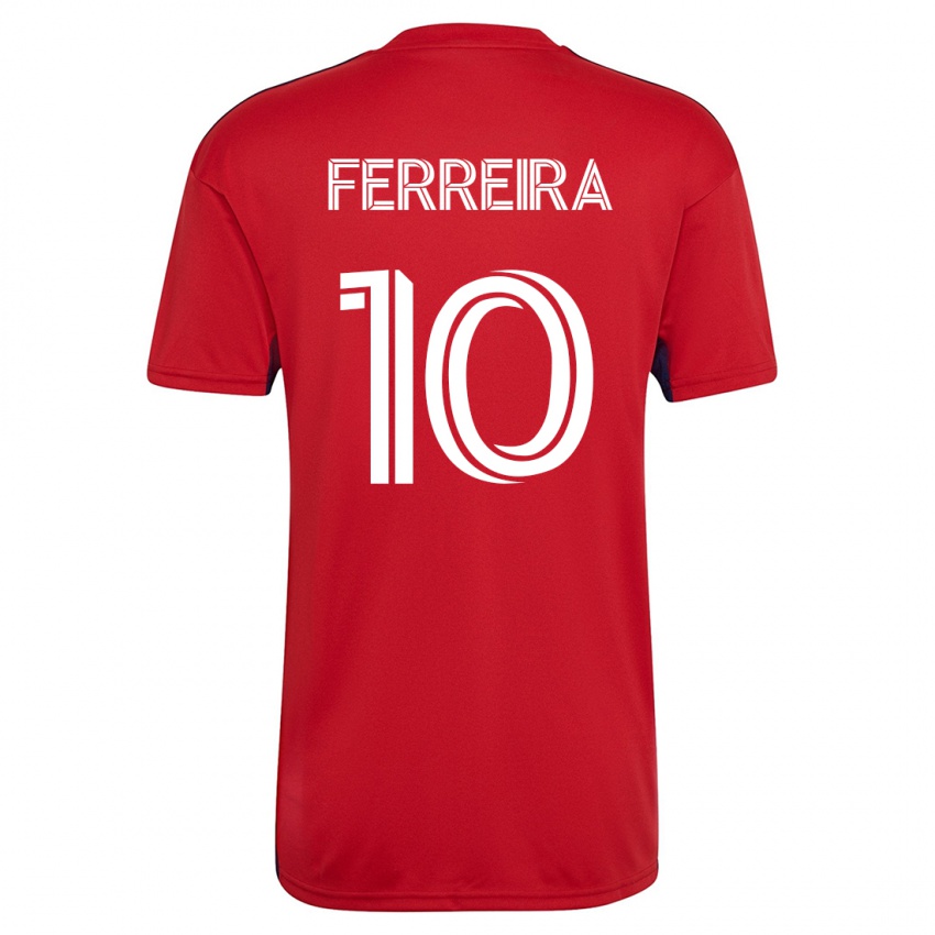 Niño Camiseta Jesús Ferreira #10 Rojo 1ª Equipación 2023/24 La Camisa Chile