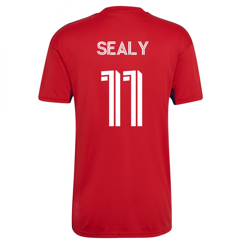 Niño Camiseta Dante Sealy #11 Rojo 1ª Equipación 2023/24 La Camisa Chile